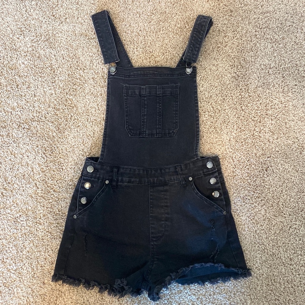 Black Short Overalls, Size: M
